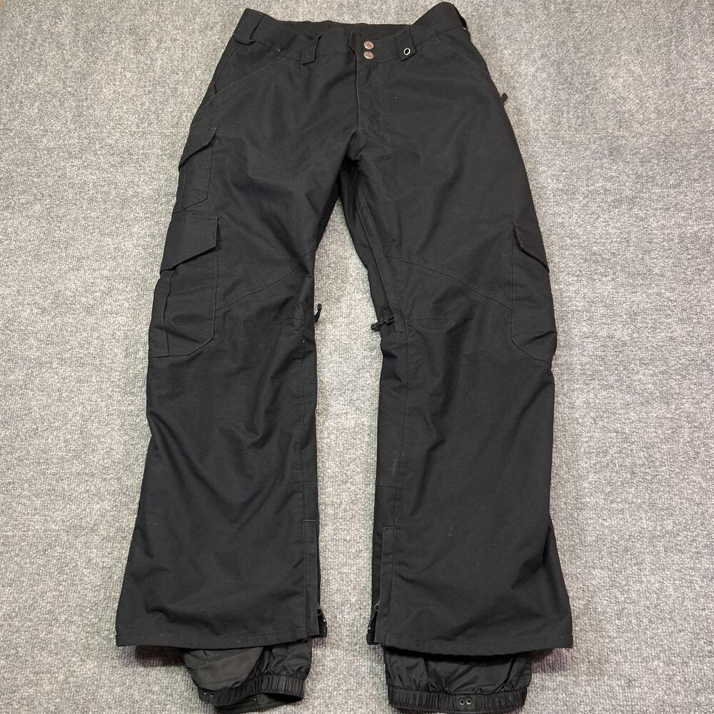 Burton Snow Pants Mens Small Black DRYRIDE Insulated Ski Snowboard Cargo Pockets